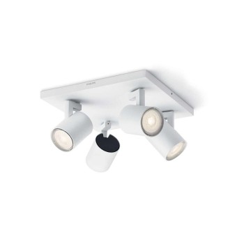 Philips, Aufbauspot myLiving Runner 53094/3, Aluminium, 4x3.5W, GU10, IP20, white