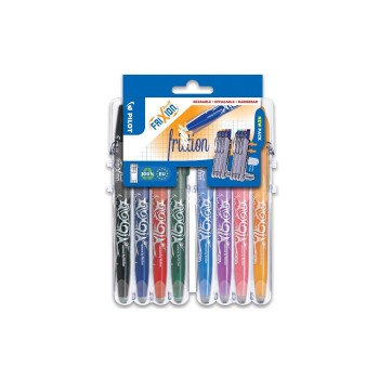 Pilot Stylo à bille roulante FriXion Ball SEt2Go 0.7 mm, 8 pièces Pilot Stylo à bille roulante FriXion Ball SEt2Go 0.7 mm, 8 pièces