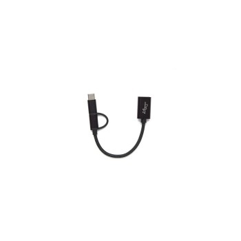 Playtronica Adaptateur USB Câble 2-en-1 micro-USB vers USB-C, noir, 0,1 m Playtronica Adaptateur USB Câble 2-en-1 micro-USB vers USB-C, noir, 0,1 m
