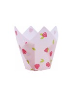 PME Moule à muffins Framboise Tulipes, 10 cm, 24 pièces