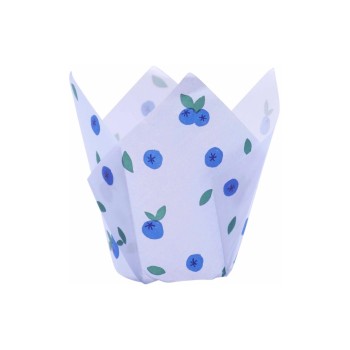 PME Tulip Muffin Backform  - bluebeer, for Cupcake and Muffin - 24 Förmchen