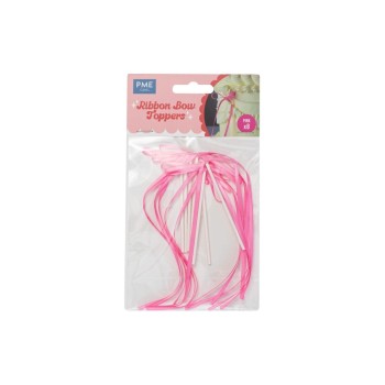 PME Décoration de gâteau en forme de nœud 8 Pièce/s, Rose/Rose