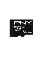 PNY microSDXC Card Perf Plus 64GB, with SD-Adapter, write: min. 10MB/s