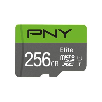PNY, microSDXC-Karte Elite UHS-I U1 256 GB, with SD-Adapter, read: 100MB/s
