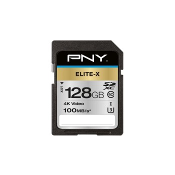 PNY SDXC Card Elite-X UHS-I U3 128GB, read: 100MB/s PNY SDXC Card Elite-X UHS-I U3 128GB, read: 100MB/s