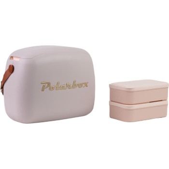 Polarbox CoolerBag, pearl 6l + 2 Frischhalte-Dosen 2x nude