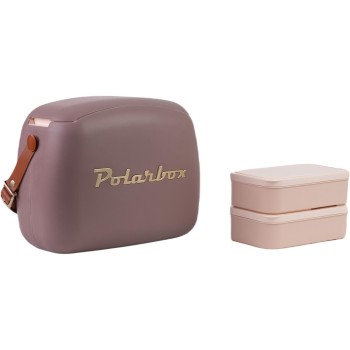 Polarbox CoolerBag, flieder 6l + 2 Frischhalte-Dosen 2x nude