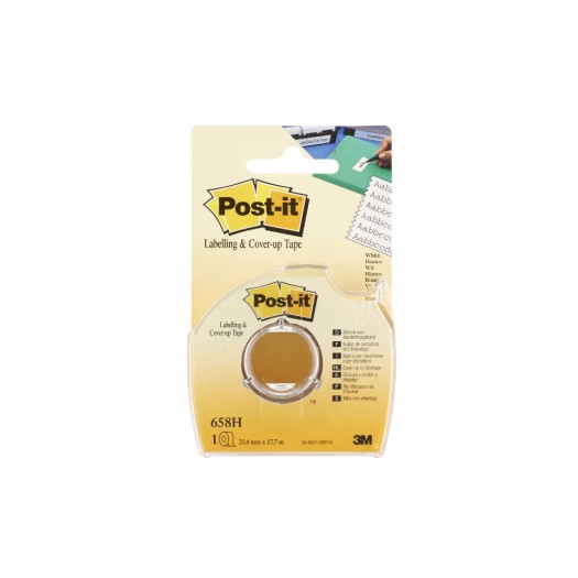 Post-it Ruban d’étiquettes Post-it dans un distributeur manuel 25,4 mm x 17,7m
