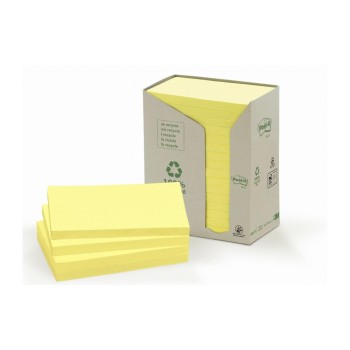 3M Post-it Green Notes Turm yellow, 16 Blöcke à 100 Blatt, 127 x 76 mm