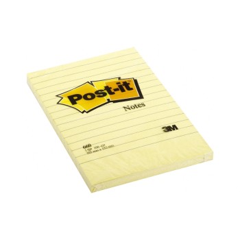 3M Post-it  Grossformate, yellow,1 Block à 100 Blatt ,152x102mm