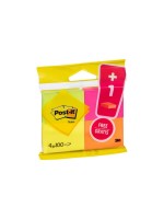 Post-it Fiche de bloc-notes Post-it 5.1 x 3.8 cm, 4 blocs de 100 feuilles chacun