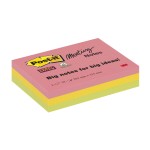 Post-it Fiche de bloc-notes Post-it super collant 20.3 cm x 15.3 cm, 3 blocs