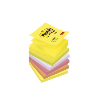 3M Post-it Z-Notes - neon rainbow, 6 Blocks à 100 Blatt, 76x76 cm,
