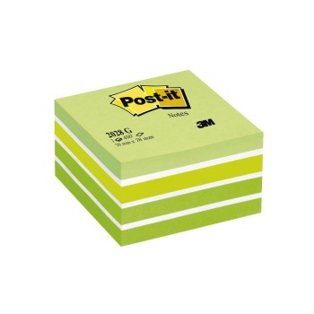 3M Post-it Würfel grün, 1 Block à 450 Blatt, 76x76mm