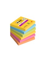 Post-it Fiche de bloc-notes Promotion Super Sticky 7.6 x 7.6 cm, 6 blocs