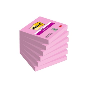3M Post-it Super Sticky Notes, tropicalpink, 1 Block à 90 Blatt, 76 x 76 mm