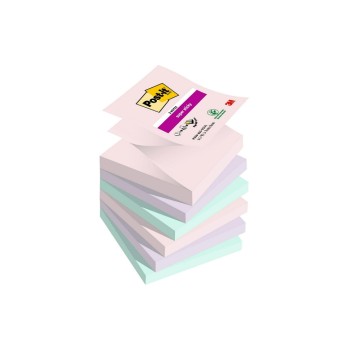 3M Post-it Super Sticky Notes, soulful, 6 Blöcke à 90 Blatt, 76 x 76  mm