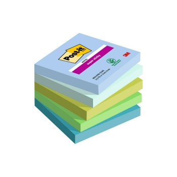 3M Post-it Super Sticky Notes, oasis, 5 Blöcke à 90 Blatt, 76 x 76  mm