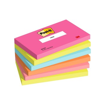 3M Post-it Super Sticky Notes , poptimistic, 6 Blöcke à 100 Blatt, 127 x 76  mm