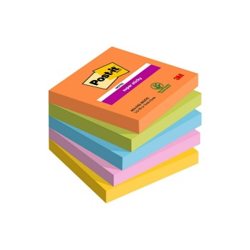 3M Post-it Super Sticky Boost Collection, ,5 Blocks à 90 Blatt ,76x76mm