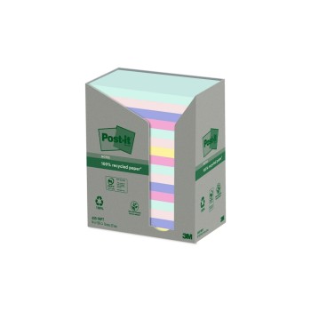 3M Post-it Recycling Notes farbig, 16 Blöcke à 100 Blatt, 127 x 76 mm