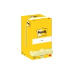 Post-it Fiche de bloc-notes 76 x 76 mm, Jaune, 12 blocs