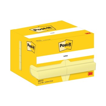 3M Post-it Haftnotizen, yellow, 12 Blocks à 100 Blatt, 76 x 51mm