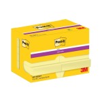 Post-it Fiche de bloc-notes Super Sticky 47 x 47 mm, Jaune, 12 blocs