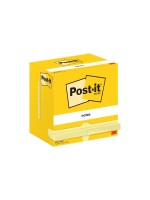 Post-it Fiche de bloc-notes 127 x 76 mm, Jaune, ligné, 12 blocs