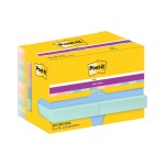 3M Post-it Super Sticky Notes, Soulful, 12 Blöcke à 90 Blatt, 47 x 47 mm