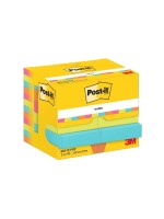 Post-it Fiche de bloc-notes Poptimistic 51 x 38 mm, Multicolore, 12 blocs
