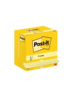 Post-it Fiche de bloc-notes Z-Notes 76 x 127 mm, Jaune, 12 blocs