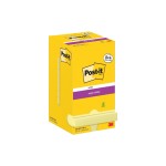 3M Post-it Super Sticky Notes, gelb, 4 grat, 8 + 4 Blöcke à 90 Blatt, 76 x 76 mm
