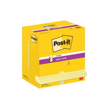 3M Post-it Haftnotizen Z-Notes, yellow, 12 Blöcke à 90 Blatt, 76 x 127 mm