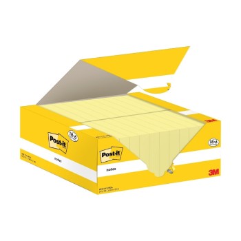 3M Post-it Haftnotizen, yellow, 18+6 Blöcke à 100 Blatt, 38 mm x 51 mm