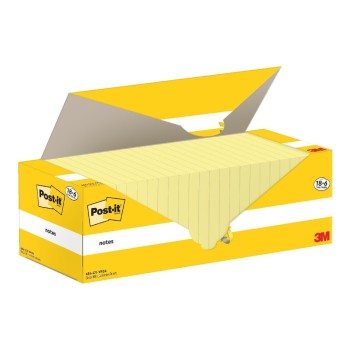 3M Post-it, Haftnotizen, yellow, 18+6 Blöcke à 100 Blatt, 76 mm x 76 mm