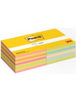 Post-it Fiche de bloc-notes 3M, 76 x 76 mm, 2 blocs, couleurs différentes
