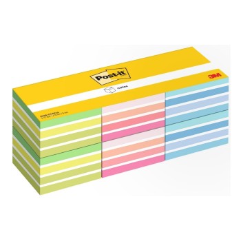 3M Post-it, Haftnotizen, 76 x 76 mm, 6 Blöcke à 450 Blatt, verschiedene Farben