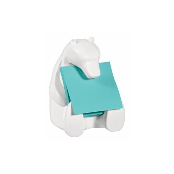 Post-it Dispenser Bär white Z-Notes, 76x76mm, with 2 Blöcke  à 45 Blatt, PEFC Post-it Dispenser Bär white Z-Notes, 76x76mm, with 2 Blöcke  à 45 Blatt, PEFC
