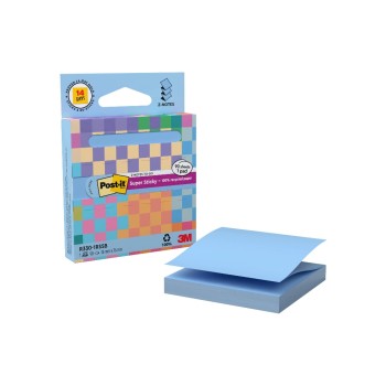 3M Post-it Super Sticky Recycling Z-Notes, 1 Block à 90 Blatt, 76x76mm, pastel blau 3M Post-it Super Sticky Recycling Z-Notes, 1 Block à 90 Blatt, 76x76mm, pastel blau
