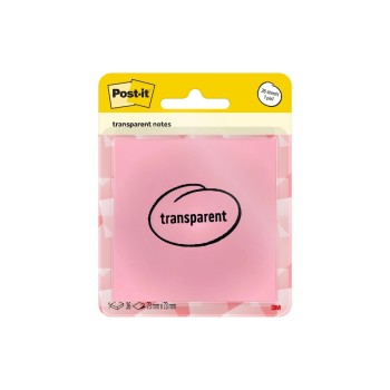 3M Post-it Transparente Notes, 1 Block à 36 Blatt, 73x73mm, pastell orange