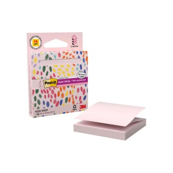 3M Post-it Super Sticky Recycling Z-Notes, 1 Block à 90 Blatt, 76x76mm, pastel rosa 3M Post-it Super Sticky Recycling Z-Notes, 1 Block à 90 Blatt, 76x76mm, pastel rosa