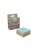 Post-it Notes de recyclage 3M Super Sticky Multicolore