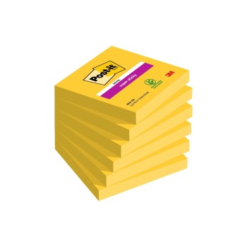Post-it Haftnotizen ultra yellow, 76 x 76 mm, 6 Blöcke à 100 Blatt Post-it Haftnotizen ultra yellow, 76 x 76 mm, 6 Blöcke à 100 Blatt
