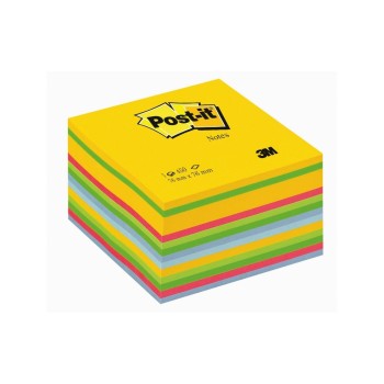 3M Post-it Würfel ultra Farben, 1 Block à 450 Blatt, 76x76mm