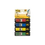 3M Post-it Index schmal, 4x35 Tabs, blue, yellow, grün, red