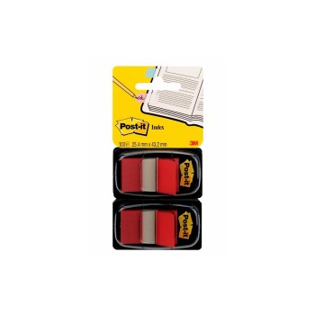 3M Post-it Index 680-RD2 red, 2 x 50 Streifen à 25.4 x 43.2 mm