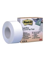 Post-it Ruban d’étiquettes Post-it 25.4 mm x 17.7 m, Blanc