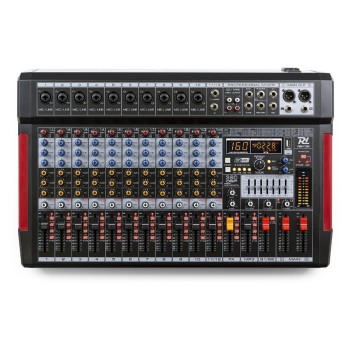 Power Dynamics PDM-T1204, 12-Channel Mixer, Multi-FX, EQ/MP3
