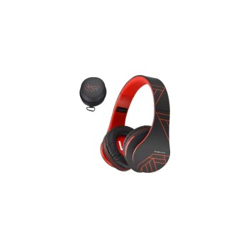 PowerLocus P2 Casque circum-auriculaire en plastique, noir et rouge PowerLocus P2 Casque circum-auriculaire en plastique, noir et rouge